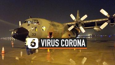 Pesawat Hercules TNI Bertolak dari China Bawa 9 Ton Alat Medis Corona