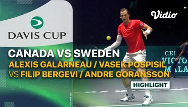 Highlights | Canada (Alexis Galarneau/Vasek Pospisil) vs Sweden (Filip Bergevi/Andre Goransson) | Davis Cup 2023