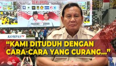 Prabowo Bantah Tudingan Menang Pilpres 2024 Pakai Bansos dan Aparat: Sangat Kejam!