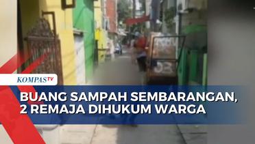 Buang Sampah Sembarangan, 2 Remaja di Jakarta Utara Dihukum Warga!