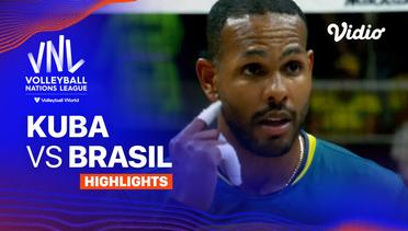 Kuba vs Brasil - Highlights | Men's Volleyball Nations League 2024