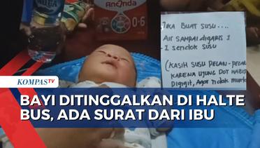 Miris! Seorang Ibu Tega Tinggalkan Bayi Baru Lahir di Halte Bus Kalibone