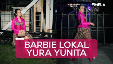 10 Potret Gaya Unik Yura Yunita Pakai Outfit ala Barbie Versi Kearifan Lokal