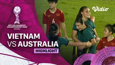 Highlights - Vietnam vs Australia | AFF U-18 Women's Championship 2022