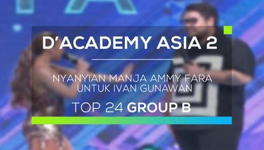 Nyanyian Manja Ammy Fara untuk Ivan Gunawan (D'Academy Asia 2)