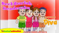 Berkibarlah Benderaku | Lagu Anak Indonesia bersama Diva | Kastari Animation