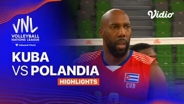 Kuba vs Polandia - Highlights | Men's Volleyball Nations League 2024