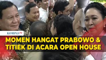Momen Hangat Prabowo dan Titiek Soeharto Bertemu di Acara Open House