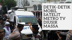 Detik-Detik Mobil Satelit Metro TV Diusir Massa Aksi Damai 4 November di Medan