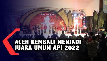 Aceh Kembali Menjadi Juara Umum Anugrah Pesona Indonesa 2022