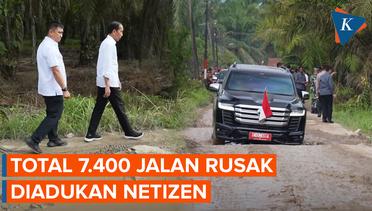 Tampung Keluhan Warga di Medsos, Jokowi Dapat 7.400 Lokasi Jalan Rusak