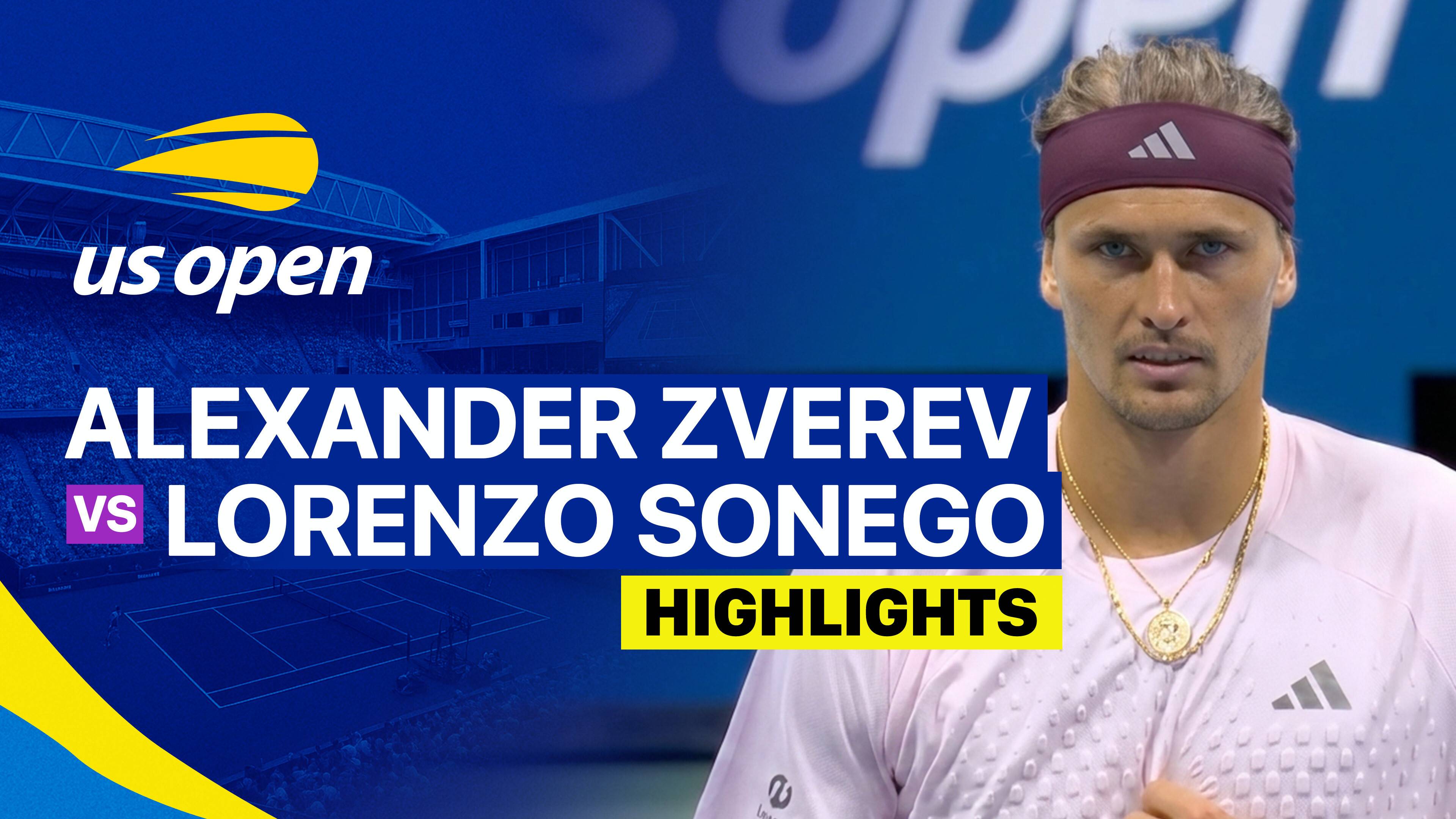 Alexander Zverev vs Lorenzo Sonego - Men's Singles Round 1 | US Open Tennis Championships 2026