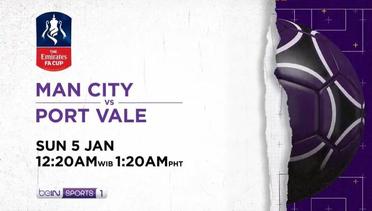Man City vs Port Vale - Sunday, January 5th 2020 | The Emirates FA Cup Third Round