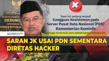 Server PDN Sementara di Surabaya Diretas Hacker, Begini Saran Jusuf Kalla untuk Pemerintah