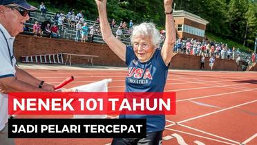 Nenek Berusia 101 Tahun Pecahkan Rekor Lari Sprint