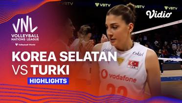 Korea Selatan vs Turki - Highlights | Women's Volleyball Nations League 2024