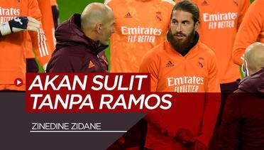 Komentar Zinedine Zidane Soal Sergio Ramos dan Antonio Conte Jelang Lawan Inter Milan di Liga Champions
