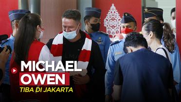 Eks Pemain Liverpool dan MU, Michael Owen Tiba di Jakarta Disambut Rianti Cartwright dan Perwakilan Vidio