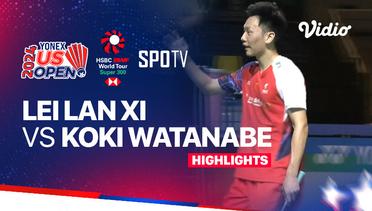 Lei Lan Xi (CHN) vs Koki Watanabe (JPN) - Highlights | Yonex US Open 2024 - Men's Singles