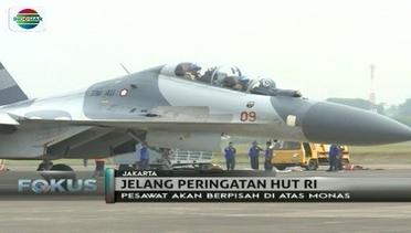 Latihan Pasukan TNI AU Jelang Peringatan HUT RI ke-72 - Fokus Malam