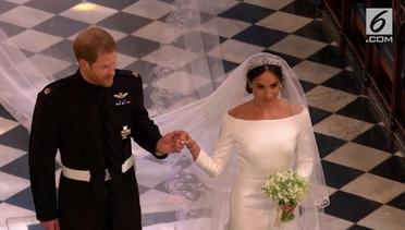 Ciuman Pertama Pangeran Harry dan Meghan Markle Sebagai Suami Istri