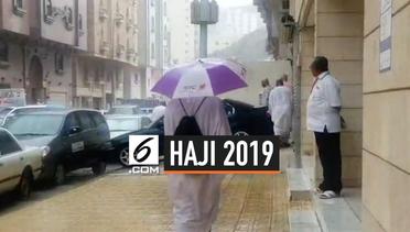 Hujan Turun di Makkah, Jemaaah Haji dapat Berkah