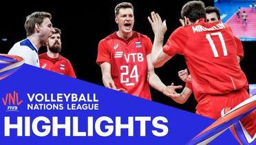 Match Highlight | VNL MEN'S - Brazil 0 vs 3 Russia | Volleyball Nations League 2021