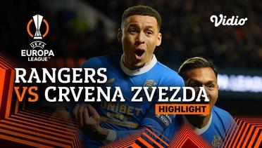 Highlight - Rangers vs Crvena zvezda | UEFA Europa League 2021/2022