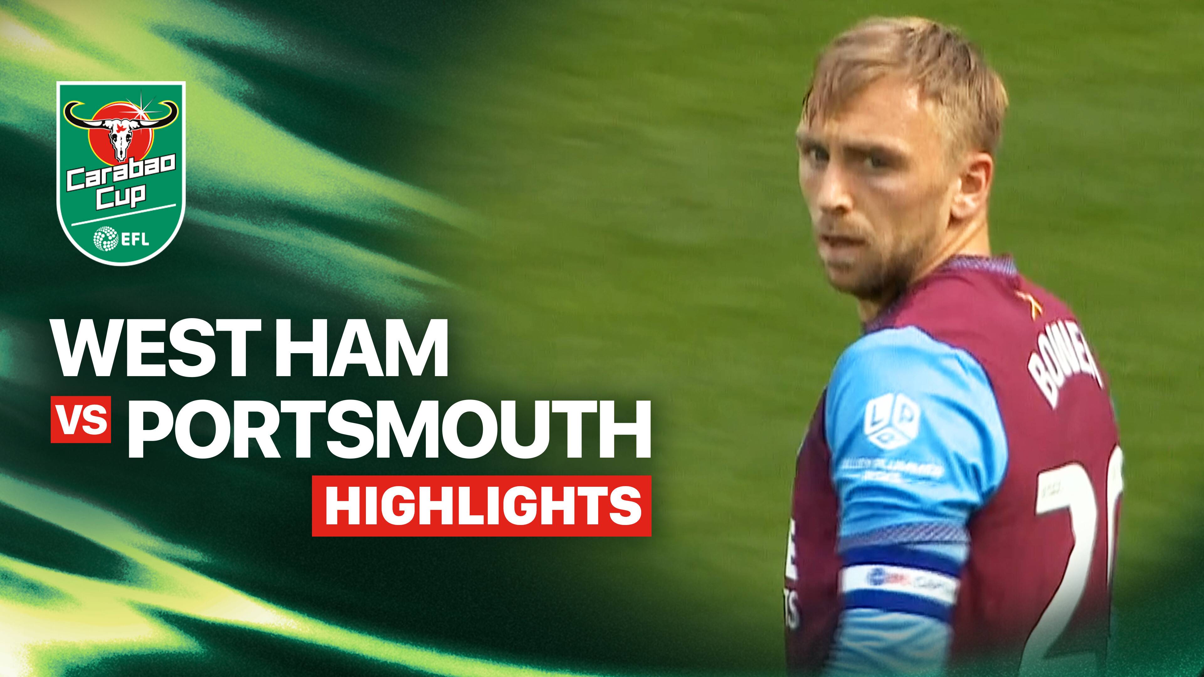 West Ham United vs Portsmouth FC