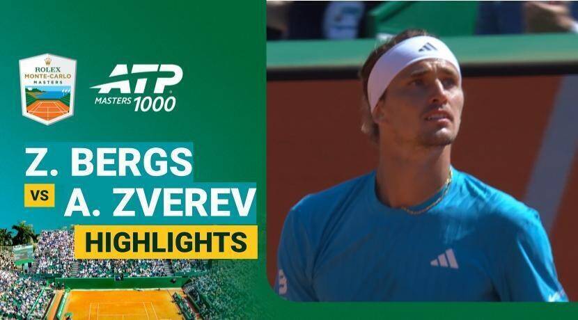 Zizou Bergs vs Alexander Zverev - Round of 16 (Court Rainier III) | ATP 1000: Rolex Monte-Carlo Masters 2026