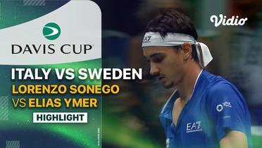Highlights | Italy (Lorenzo Sonego) vs Sweden (Elias Ymer) | Davis Cup 2023