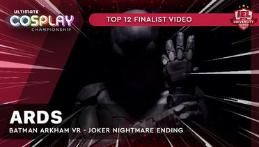 UCC Finalist | Ards | Batman arkham VR - Joker Nightmare Ending