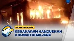 Diduga Korsleting Listrik, 2 Rumah di Majene Sulsel Ludes Terbakar