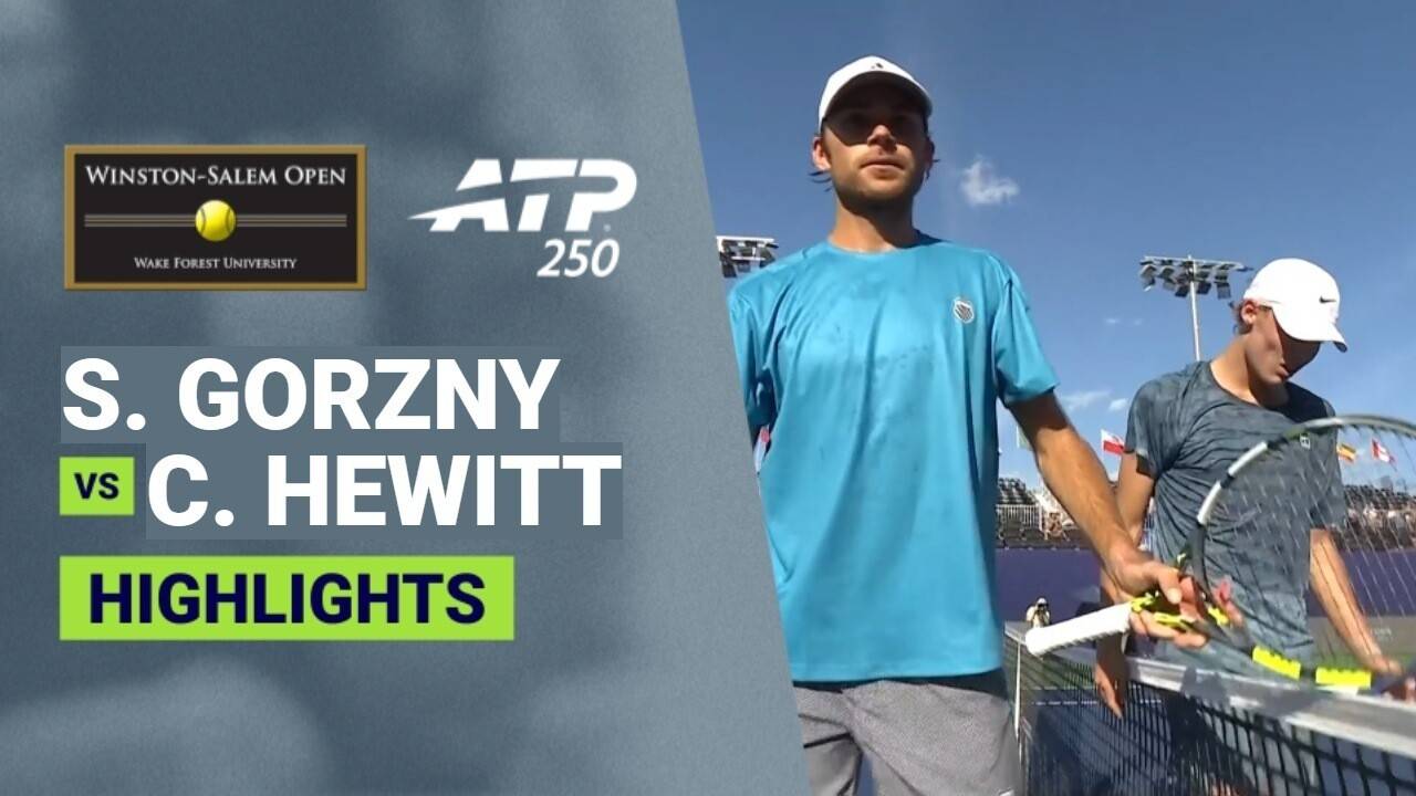Sebastian Gorzny vs Cruz Hewitt - Round 1 | ATP 250: Winston-Salem Open 2026
