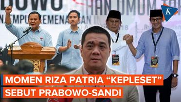Salah Sebut "Prabowo-Gibran" Jadi "Prabowo-Sandi",Riza Gerindra: Maaf, yang Satu Sudah ke Laut