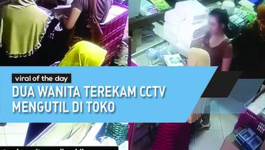 Dua Wanita Terekam CCTV Mengutil di Toko
