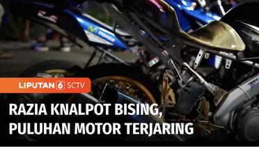 Razia Knalpot Bising “Bronk” di Purbalingga, Puluhan Motor Terjaring | Liputan 6