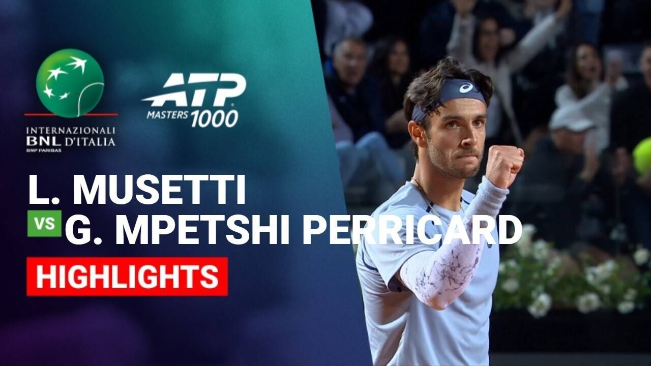 Lorenzo Musetti vs Giovanni Mpetshi Perricard - Round 2 (Campo Centrale) | ATP 1000: Internazionali BNL d'Italia 2026