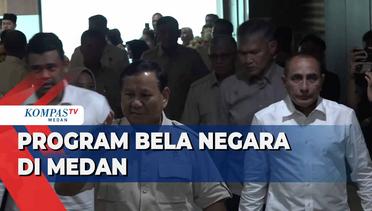 Menteri Pertahanan Prabowo Subianto Tinjau Peresmian Program Bela Negara di Medan
