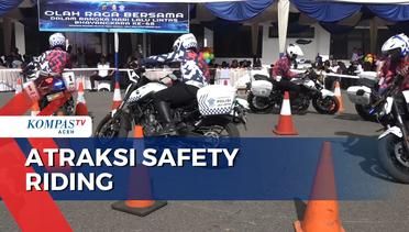 Atraksi Safety Riding Warnai HUT Ditlantas Polda Aceh