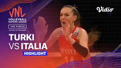Match Highlights | Quarter Final: Turki vs Italia | Women's Volleyball Nations League 2023