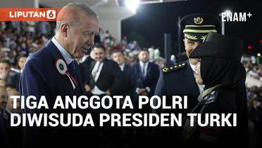 3 Anggota Polri Lulusan Turkish National Police Academy Diwisuda Presiden Erdogan