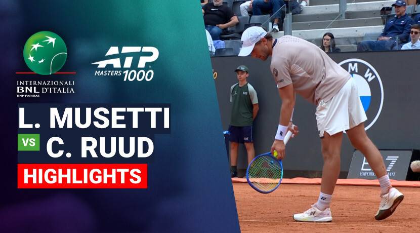 Lorenzo Musetti vs Casper Ruud - Round of 16 (Campo Centrale) | ATP 1000: Internazionali BNL d'Italia 2026