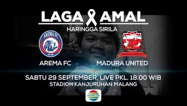 Untukmu Haringga! Mari Berkontribusi di Laga Amal Arema FC vs Madura United! - 29 September 2018