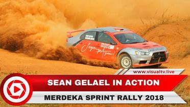 Aksi Sean Gelael di Merdeka Sprint Rally 2018