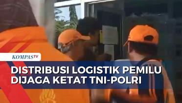 Distribusi Logistik Pemilu di Wilayah Kelurahan Jakarta Timur Dijaga Ketat TNI-Polri
