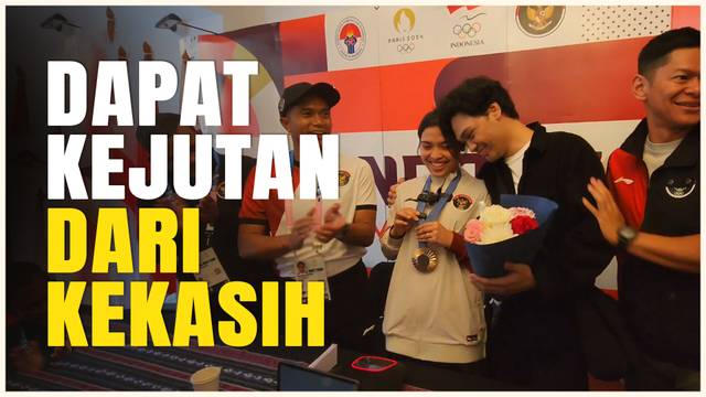 So Sweet! Gregoria Marsika Dapat Kejutan dari Sang Kekasih Usai Raih Medali Perunggu di Olimpiade 2024