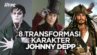 8 Transformasi Karakter Johnny Depp
