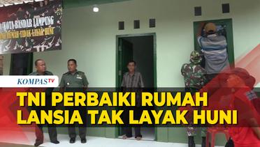 TNI Perbaiki Rumah Lansia yang Tak Layak Huni