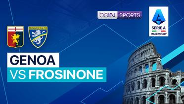 Genoa vs Frosinone - Serie A